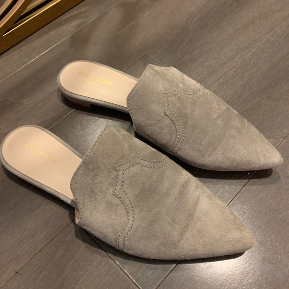 Cole Haan Suede flat Slides - Picture 2 of 5